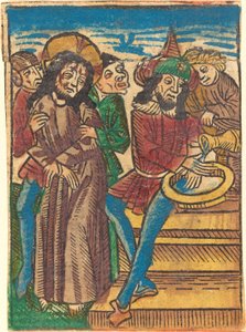 Pilatus vasker hendene av German 15th Century