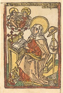 Den hellige Birgitta av German 15th Century