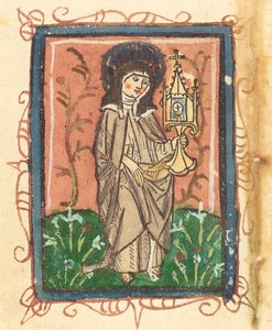 Saint Clare av Assisi av German 15th Century
