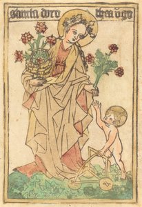 Saint Dorothy av German 15th Century