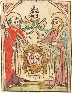 De hellige Peter og Paul med Sudarium av German 15th Century