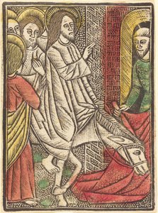 Inntoget i Jerusalem av German 15th Century