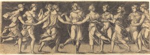 Apollo danser med de ni musene