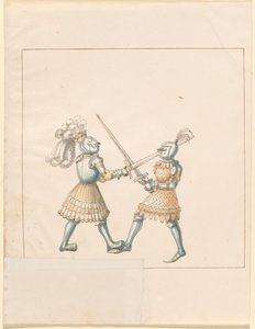 Freydal, The Book of Jousts and Tournament of Emperor Maximilian I: Combats on Foot (Jousts) (Volum III): Plate 158 av German 16th Century
