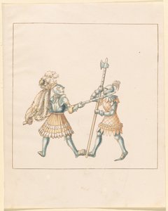 Freydal, The Book of Jousts and Tournament of Emperor Maximilian I: Combats on Foot (Jousts) (Volum III): Plate 144 av German 16th Century