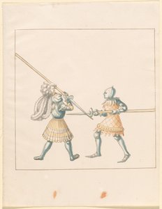 Freydal, The Book of Jousts and Tournament of Emperor Maximilian I: Combats on Foot (Jousts) (Volum III): Plate 147 av German 16th Century