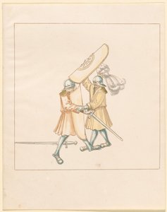 Freydal, The Book of Jousts and Tournament of Emperor Maximilian I: Combats on Foot (Jousts) (Volum III): Plate 156 av German 16th Century