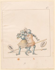 Freydal, The Book of Jousts and Tournament of Emperor Maximilian I: Combats on Foot (Jousts) (Volum III): Plate 152 av German 16th Century