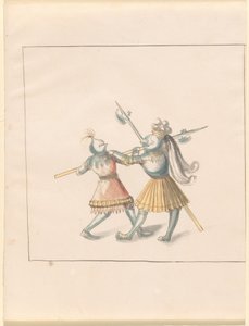 Freydal, The Book of Jousts and Tournament of Emperor Maximilian I: Combats on Foot (Jousts) (Volum III): Plate 143 av German 16th Century