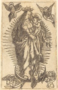 Madonna og barn av German 16th Century