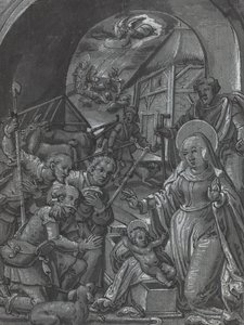 Kristi fødsel [verso] av German 16th Century