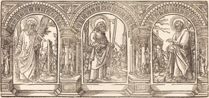 Kristus og hans disipler IV av German 16th Century after Martin Schongauer