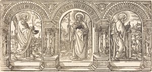 Kristus og hans disipler I av German 16th Century after Martin Schongauer
