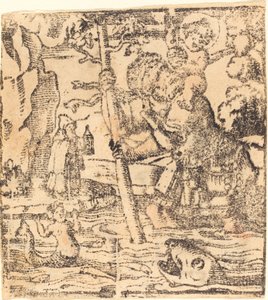 Den hellige Christopher av German 16th or 19th Century
