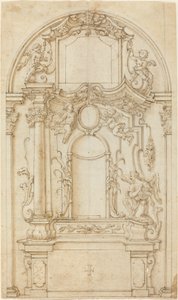 Studer for et alter og en reredos av German 18th Century
