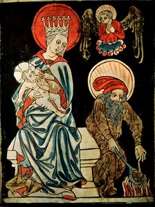 Hvil på flukten til Egypt, c1410 av German Master