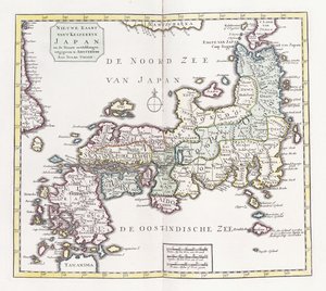 Et kart over Japan, 1769 av German School