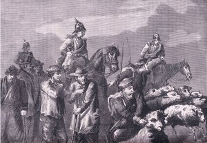 En fôrfest, Cassells History of the War between France and Germany utgitt av Cassell and Company Limited, ca. 1890 (litho) av German School