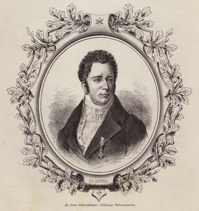 Adam Oelenschlaeger , dansk poet og dramatiker (gravering) av German School