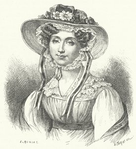 Adelaide, prinsesse av Orleans (gravering) av German School