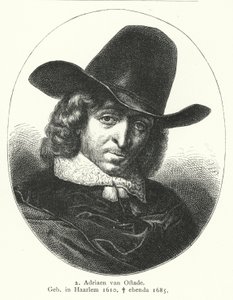 Adriaen van Ostade , maler fra den nederlandske gullalderen (gravering) av German School