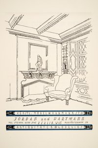 Annonse for Jordan und Hartmann, fra Styl, pub.1922 (pochoir-trykk) av German School