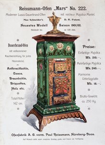 Reklame for Reissmann-Oden (Reissmann Oden) -Tyskland, slutten av 1800-tallet. av German School