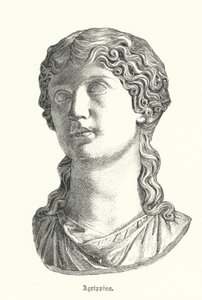 Agrippina den eldste, kone til den romerske general Germanicus og mor til keiser Caligula (gravering) av German School