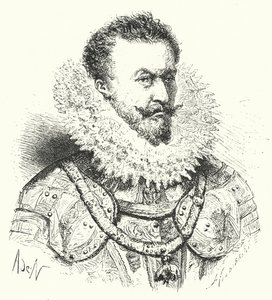 Alexander Farnese, hertug av Parma, guvernør i de spanske Nederlandene (gravering) av German School