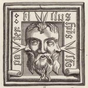 Amulett. Illustrasjon for Bilder-Atlas (gravering) av German School