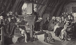Anne Askew forkynner den lutherske lære av German School