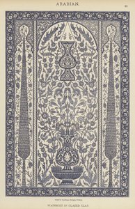 Arabian, Wainscot i glasert leire (farge litho) av German School