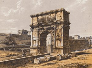 Titusbuen, Roma (fargelitografi) av German School