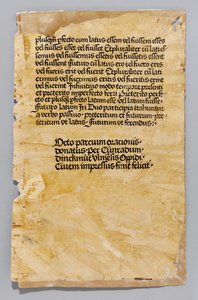 Ars Minor av Aelius Donatus, trykt av Konrad Dinckmut, Ulm, ca. 1476-80 (blokkbok) av German School