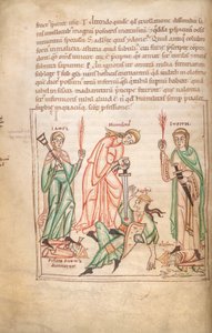 Arundel 44 f.34v, Ydmykhetens seier (vellum) av German School