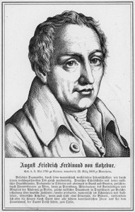August Friedrich Ferdinand von Kokebue (gravering) av German School