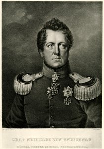 august grev Neidhard von Gneisenau av German School
