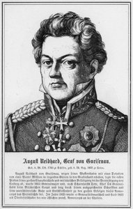 August Neidhard, greve av Gneisenau (gravering) av German School