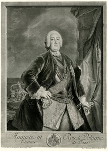Augustus III (1696–1763) konge av Polen (fototype) av German School