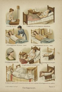 Bandasjer, innpakninger og kompresser (farge litho) av German School