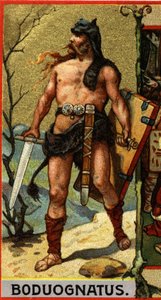 Barbarians: portrett av Boduognat av German School