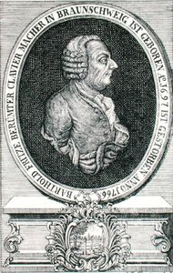 Barthold Fritz (1697-1766) gravert av J.C. Eberling (gravering) av German School