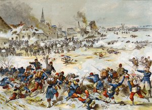 Slaget ved Bapaume, fransk-prøyssisk krig, 3. januar 1870 av German School