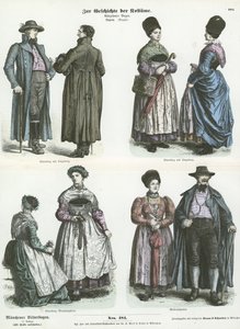Bayerske kostymer, 1800-tallet av German School