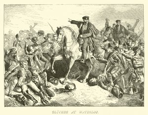 Blucher på Waterloo av German School