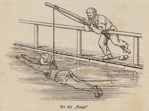 Gutt som lærer å svømme (gravering) av German School