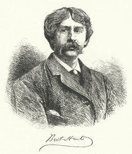 Bret Harte , amerikansk novelleforfatter og poet (gravering) av German School