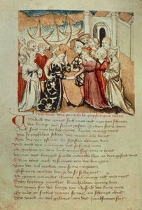 Brunhild Enter Worms; Kriemhild kommer Brunhild og Gunther, fra 