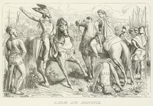 Caesar og Ariovistus av German School