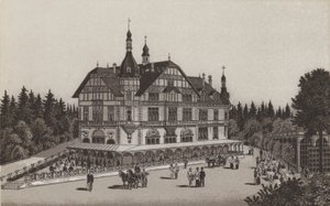 Cafe Jagerhaus (litho) av German School